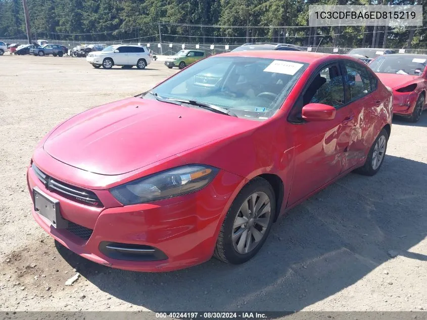 1C3CDFBA6ED815219 2014 Dodge Dart Sxt