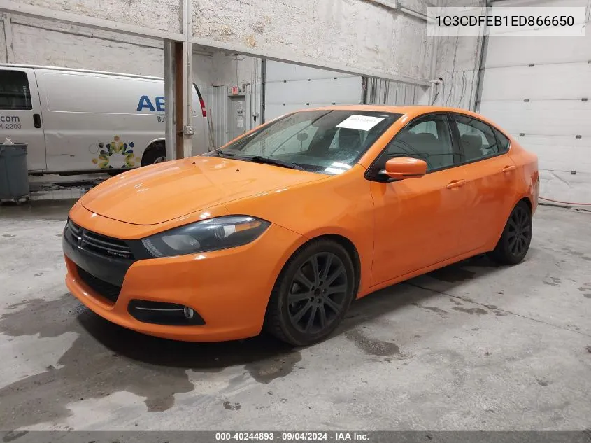 1C3CDFEB1ED866650 2014 Dodge Dart Gt