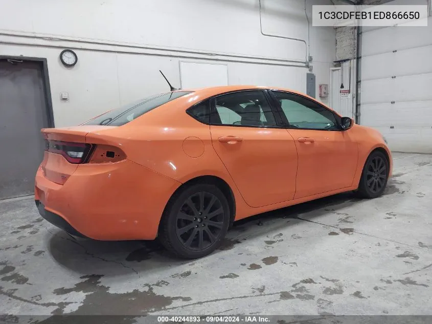 1C3CDFEB1ED866650 2014 Dodge Dart Gt