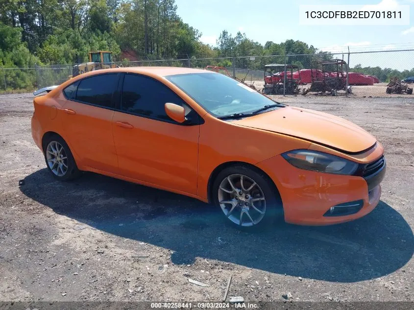 1C3CDFBB2ED701811 2014 Dodge Dart Sxt