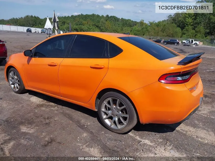 1C3CDFBB2ED701811 2014 Dodge Dart Sxt