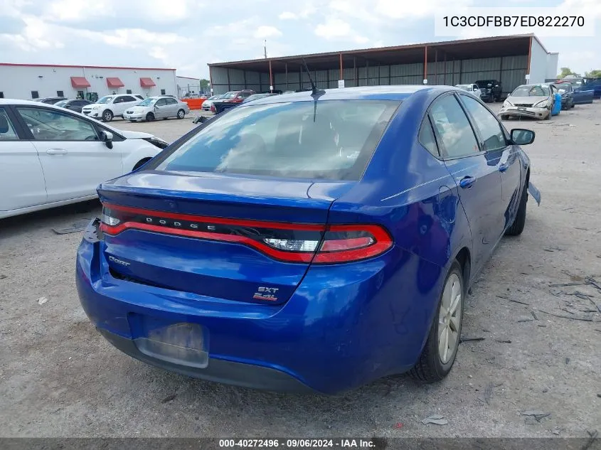 2014 Dodge Dart Sxt VIN: 1C3CDFBB7ED822270 Lot: 40272496