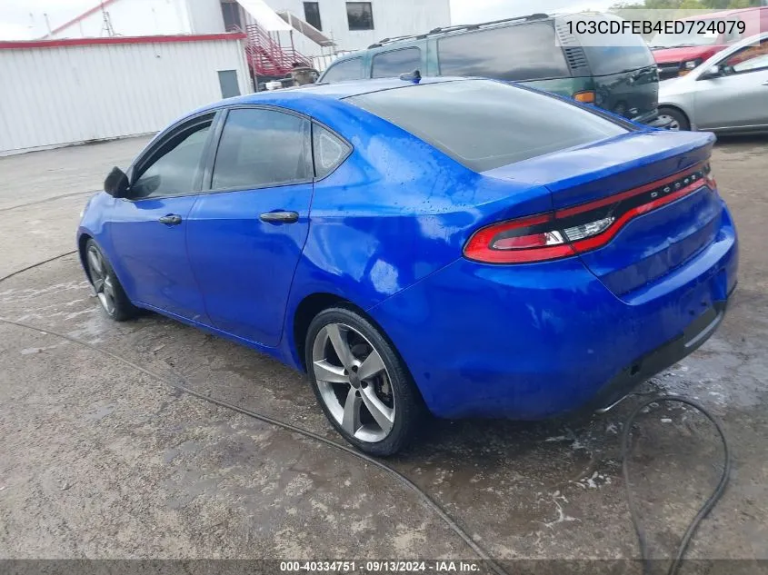 2014 Dodge Dart Gt VIN: 1C3CDFEB4ED724079 Lot: 40334751