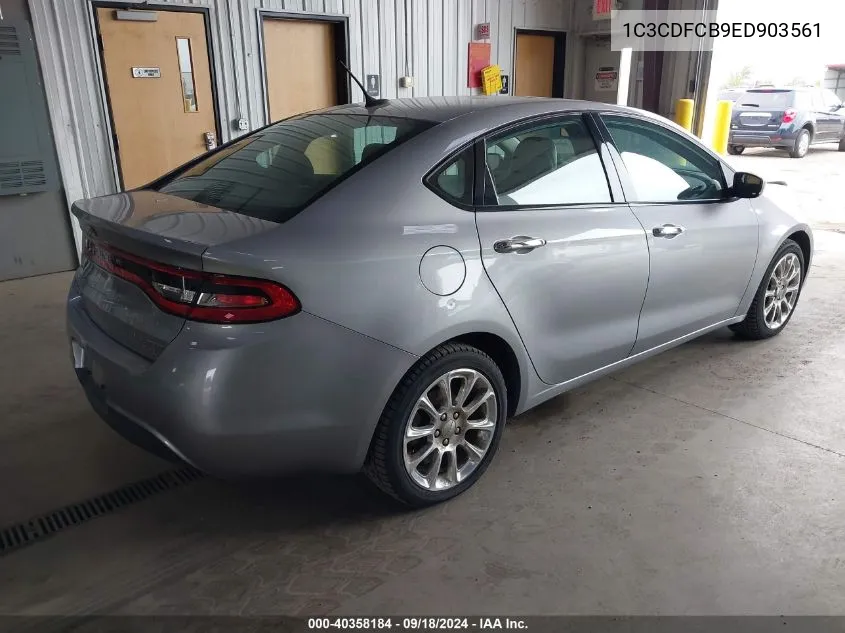 2014 Dodge Dart Limited VIN: 1C3CDFCB9ED903561 Lot: 40358184