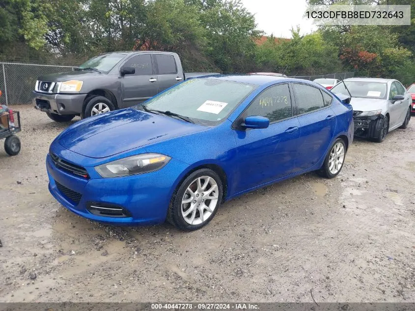 2014 Dodge Dart Sxt VIN: 1C3CDFBB8ED732643 Lot: 40447278