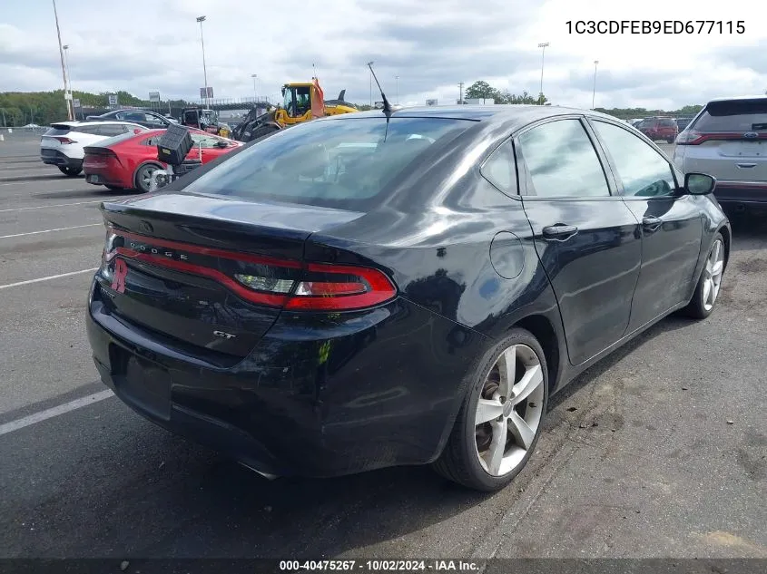 2014 Dodge Dart Gt VIN: 1C3CDFEB9ED677115 Lot: 40475267