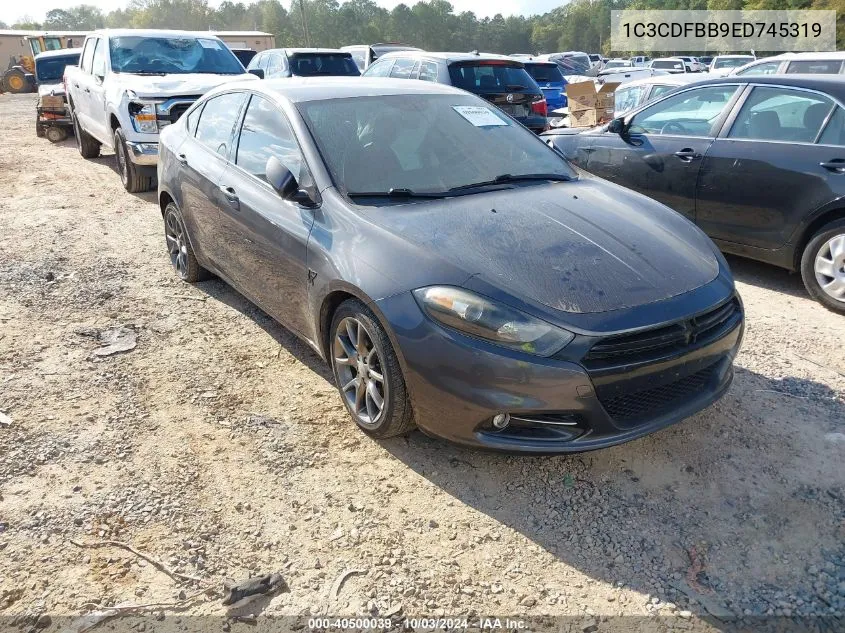 2014 Dodge Dart Sxt VIN: 1C3CDFBB9ED745319 Lot: 40500039