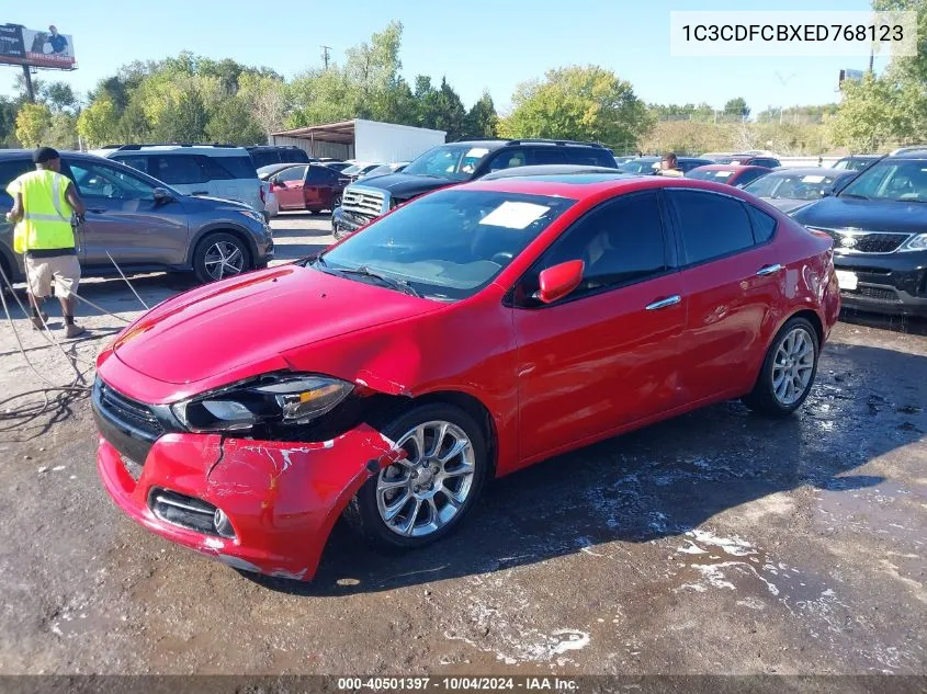 2014 Dodge Dart Limited VIN: 1C3CDFCBXED768123 Lot: 40501397