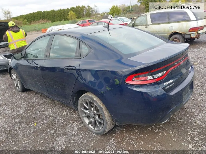 2014 Dodge Dart Sxt VIN: 1C3CDFBB4ED695798 Lot: 40549925