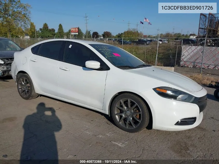 2014 Dodge Dart Sxt VIN: 1C3CDFBB3ED901726 Lot: 40573368