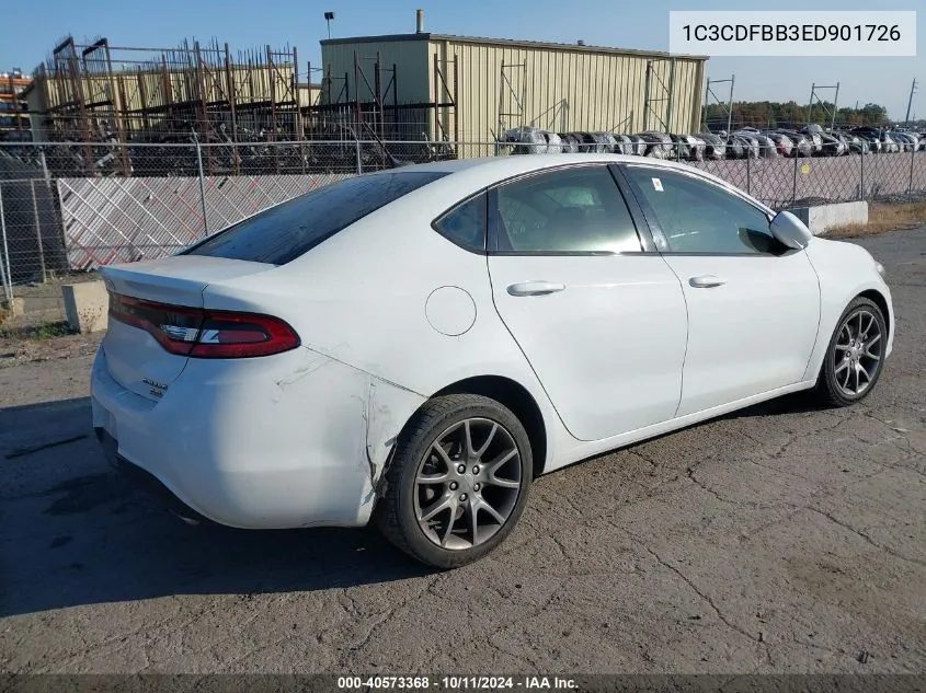 2014 Dodge Dart Sxt VIN: 1C3CDFBB3ED901726 Lot: 40573368