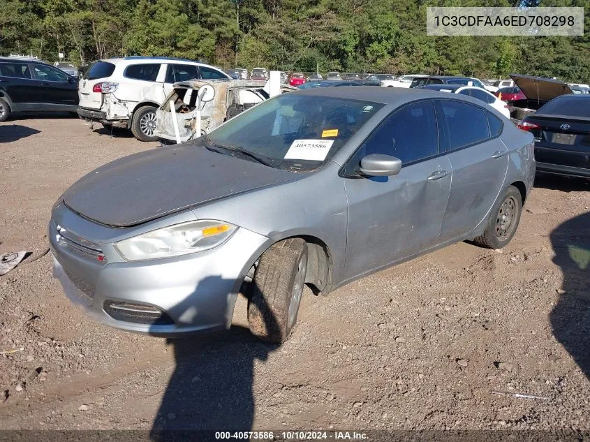 2014 Dodge Dart Se VIN: 1C3CDFAA6ED708298 Lot: 40573586