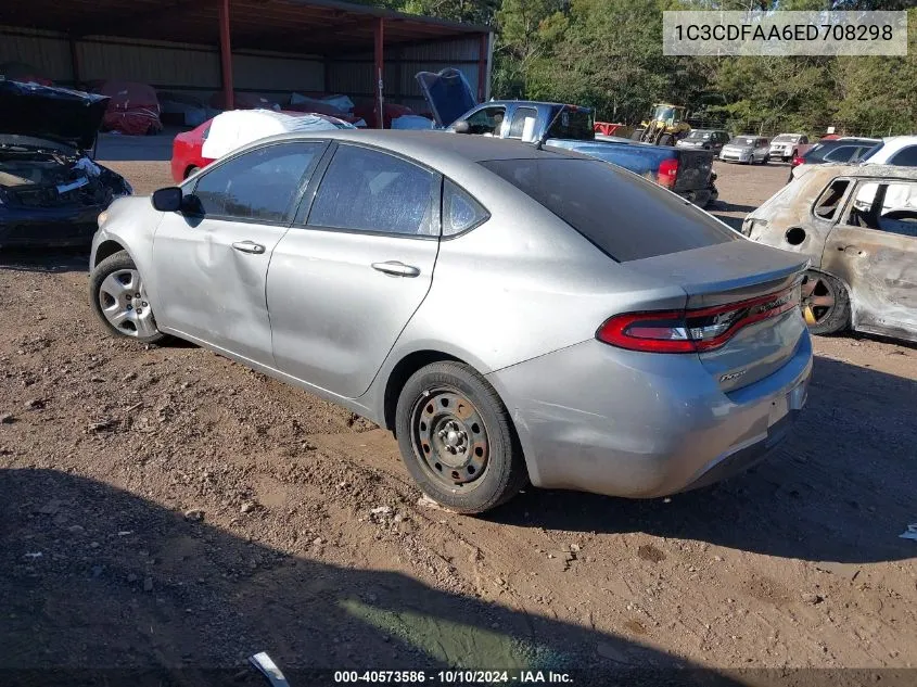 2014 Dodge Dart Se VIN: 1C3CDFAA6ED708298 Lot: 40573586