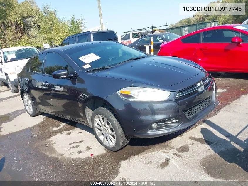 2014 Dodge Dart Limited VIN: 1C3CDFCB1ED917745 Lot: 40575062