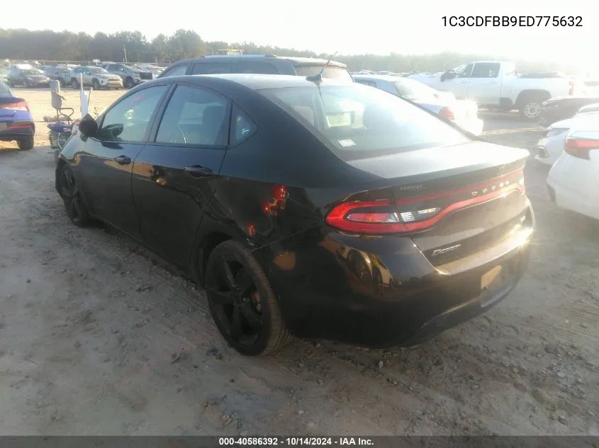 2014 Dodge Dart Sxt VIN: 1C3CDFBB9ED775632 Lot: 40586392