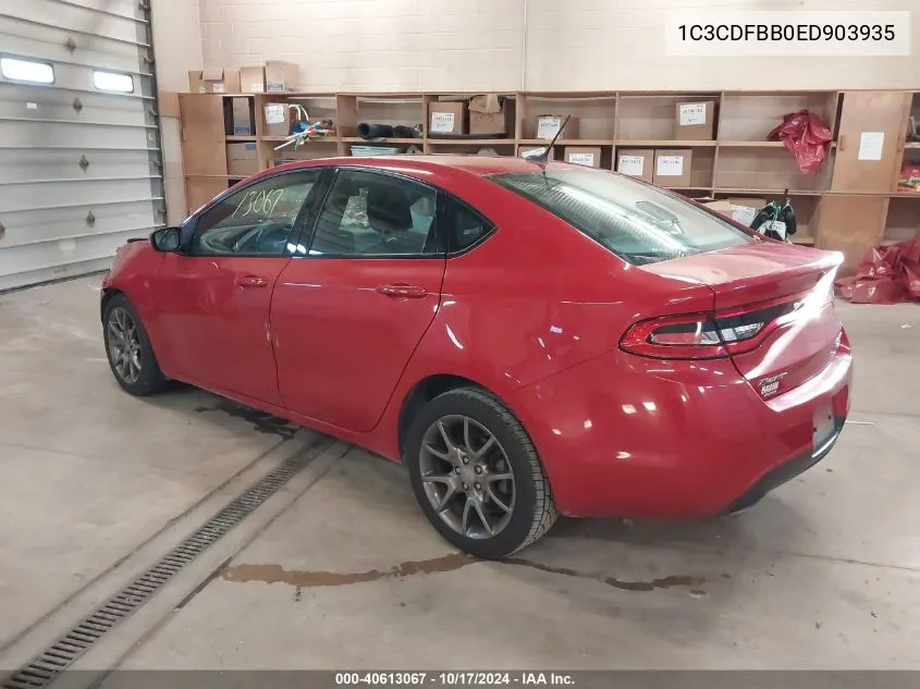 1C3CDFBB0ED903935 2014 Dodge Dart Sxt