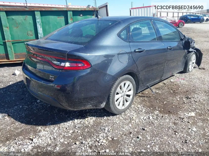 2014 Dodge Dart Sxt VIN: 1C3CDFBB5ED745690 Lot: 40618301