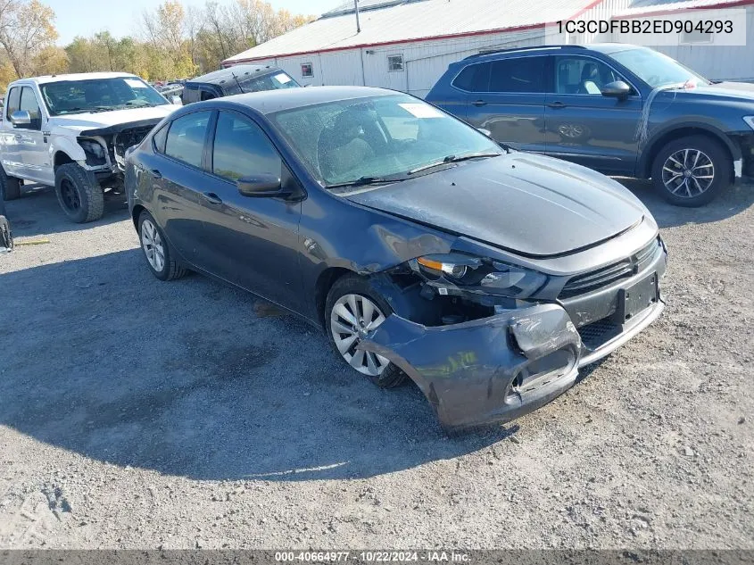 2014 Dodge Dart Sxt VIN: 1C3CDFBB2ED904293 Lot: 40664977