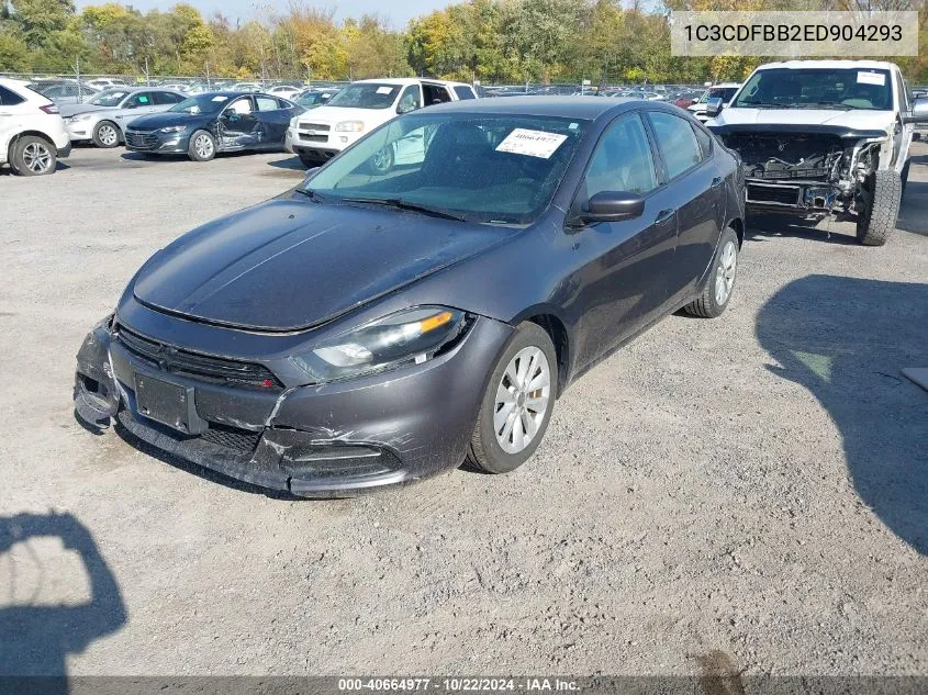 2014 Dodge Dart Sxt VIN: 1C3CDFBB2ED904293 Lot: 40664977