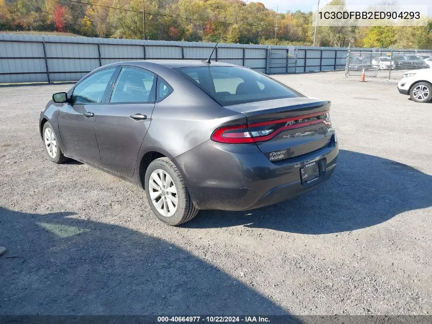 2014 Dodge Dart Sxt VIN: 1C3CDFBB2ED904293 Lot: 40664977