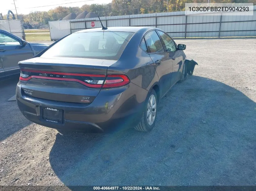 2014 Dodge Dart Sxt VIN: 1C3CDFBB2ED904293 Lot: 40664977