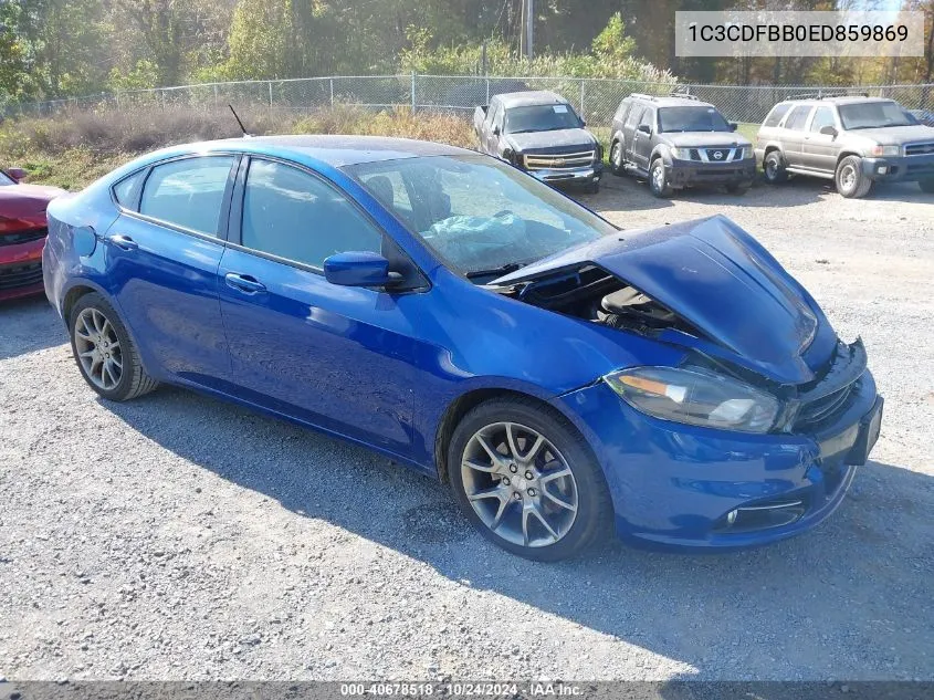 1C3CDFBB0ED859869 2014 Dodge Dart Sxt