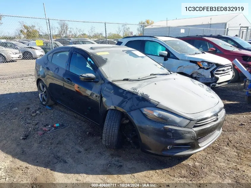 2014 Dodge Dart Gt VIN: 1C3CDFEB3ED832919 Lot: 40688711