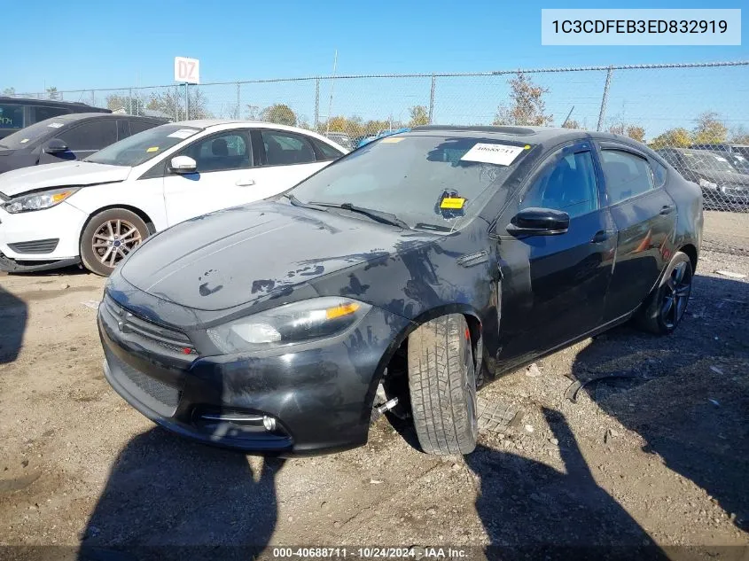 2014 Dodge Dart Gt VIN: 1C3CDFEB3ED832919 Lot: 40688711