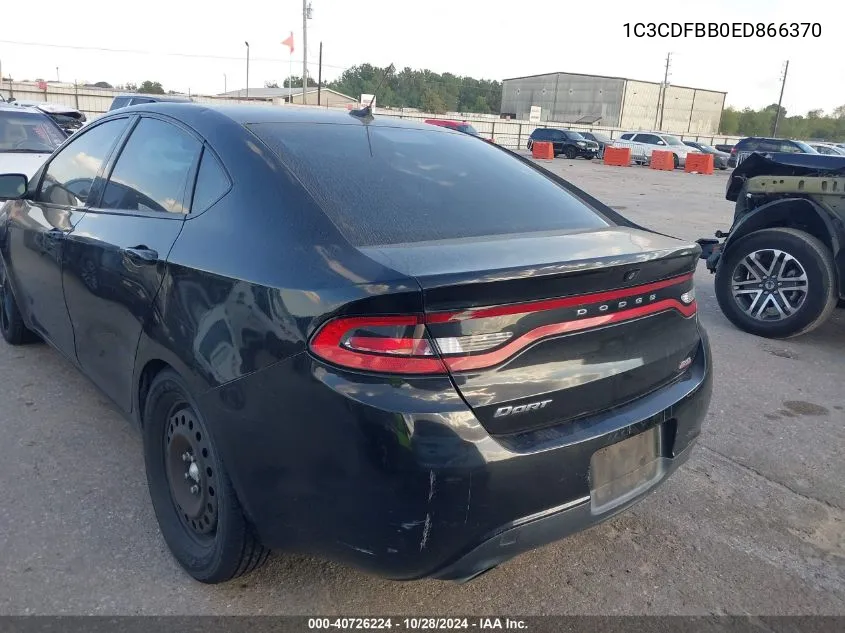 1C3CDFBB0ED866370 2014 Dodge Dart Sxt