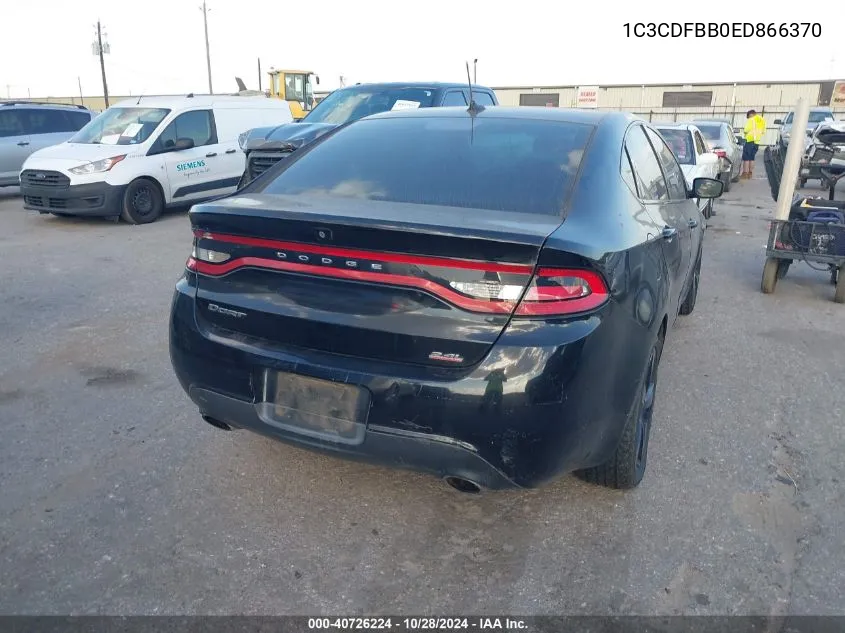 1C3CDFBB0ED866370 2014 Dodge Dart Sxt