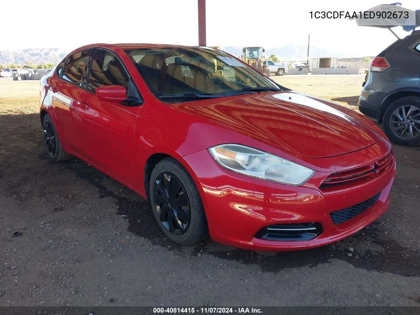 2014 Dodge Dart Se VIN: 1C3CDFAA1ED902673 Lot: 40814415