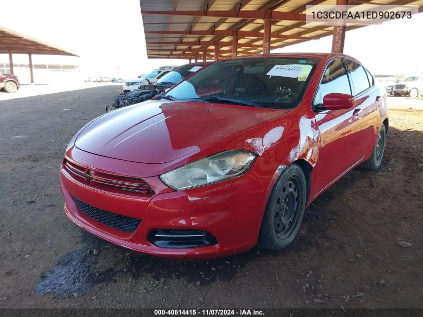 2014 Dodge Dart Se VIN: 1C3CDFAA1ED902673 Lot: 40814415