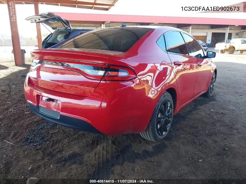 2014 Dodge Dart Se VIN: 1C3CDFAA1ED902673 Lot: 40814415