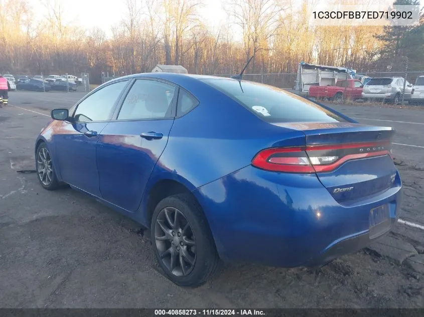 2014 Dodge Dart Sxt VIN: 1C3CDFBB7ED719902 Lot: 40858273