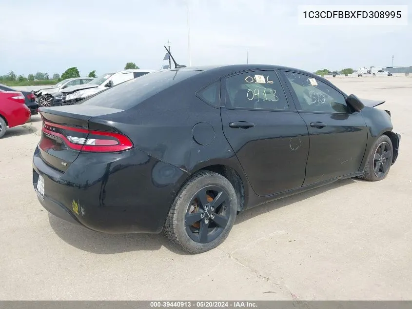 2015 Dodge Dart Sxt VIN: 1C3CDFBBXFD308995 Lot: 39440913