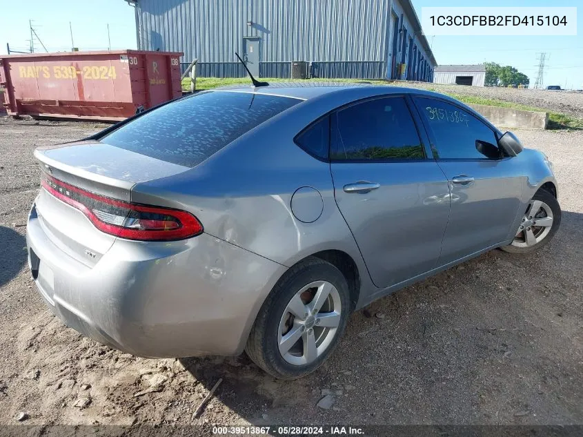 1C3CDFBB2FD415104 2015 Dodge Dart Sxt