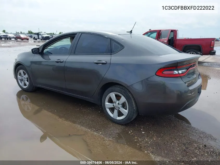 1C3CDFBBXFD222022 2015 Dodge Dart Sxt