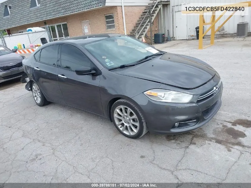 2015 Dodge Dart Limited VIN: 1C3CDFCB5FD422840 Lot: 39788151