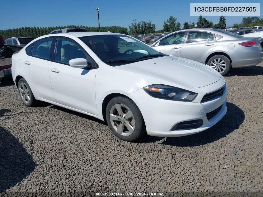 2015 Dodge Dart Sxt VIN: 1C3CDFBB0FD227505 Lot: 39802146