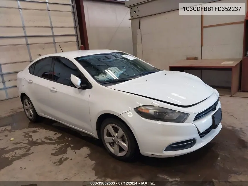 2015 Dodge Dart Sxt VIN: 1C3CDFBB1FD352237 Lot: 39852533