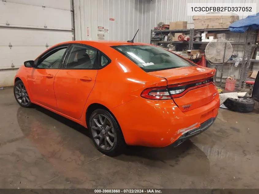 2015 Dodge Dart Sxt VIN: 1C3CDFBB2FD337052 Lot: 39883860