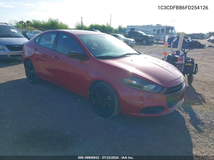 2015 Dodge Dart Sxt VIN: 1C3CDFBB6FD254126 Lot: 39906932