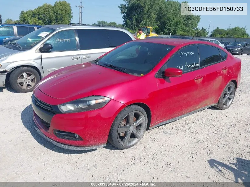 1C3CDFEB6FD150733 2015 Dodge Dart Gt