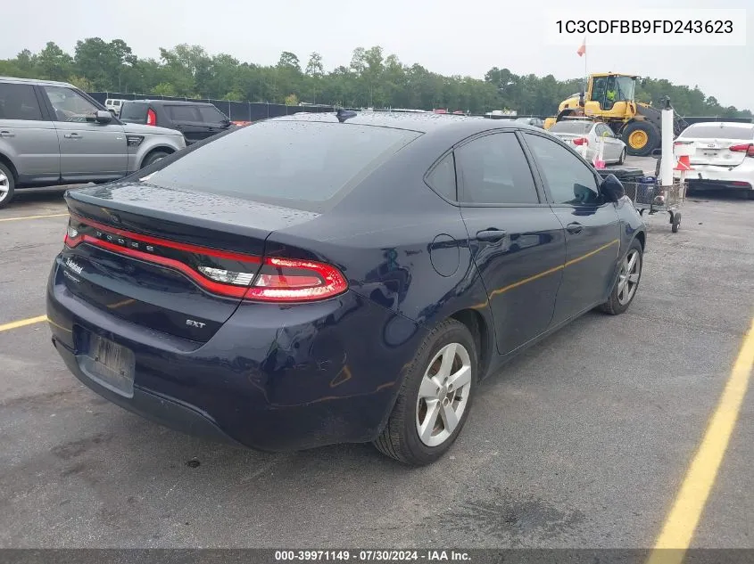 2015 Dodge Dart Sxt VIN: 1C3CDFBB9FD243623 Lot: 39971149