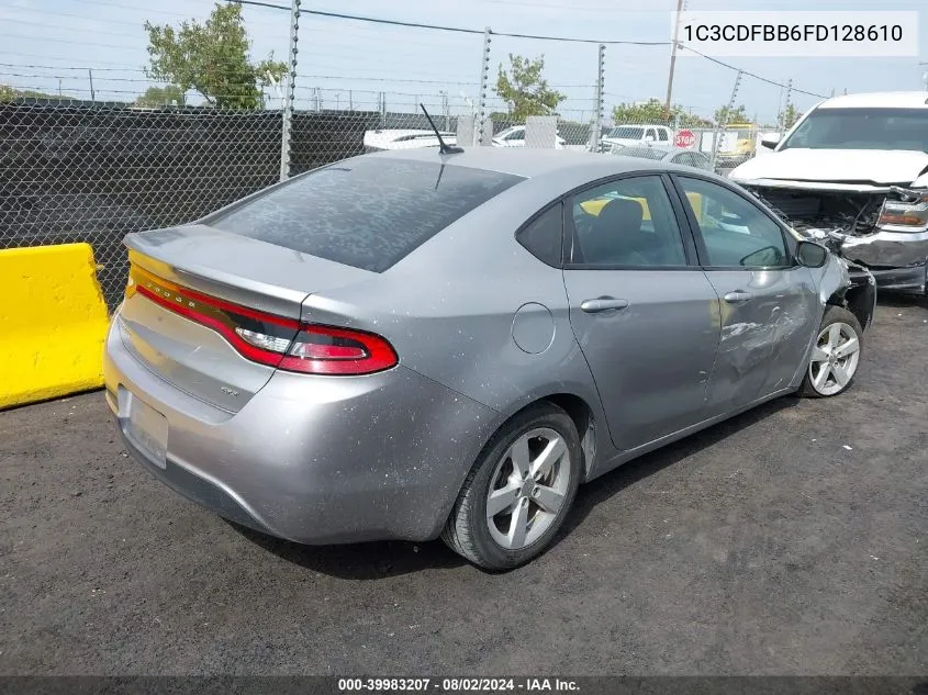 2015 Dodge Dart Sxt VIN: 1C3CDFBB6FD128610 Lot: 39983207