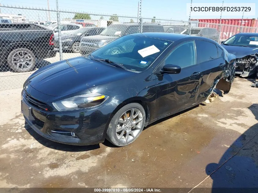 2015 Dodge Dart Sxt VIN: 1C3CDFBB9FD253729 Lot: 39997810