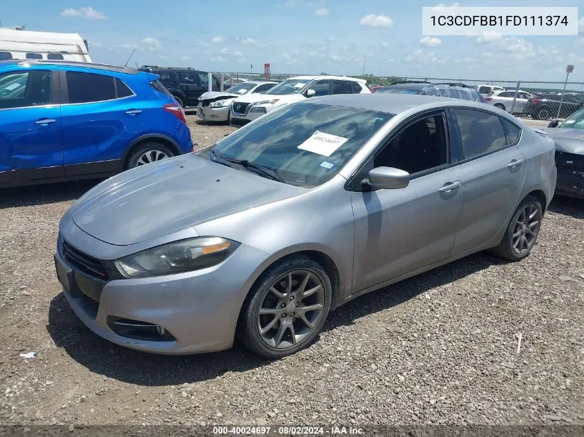 1C3CDFBB1FD111374 2015 Dodge Dart Sxt