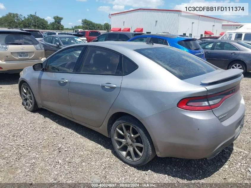 1C3CDFBB1FD111374 2015 Dodge Dart Sxt