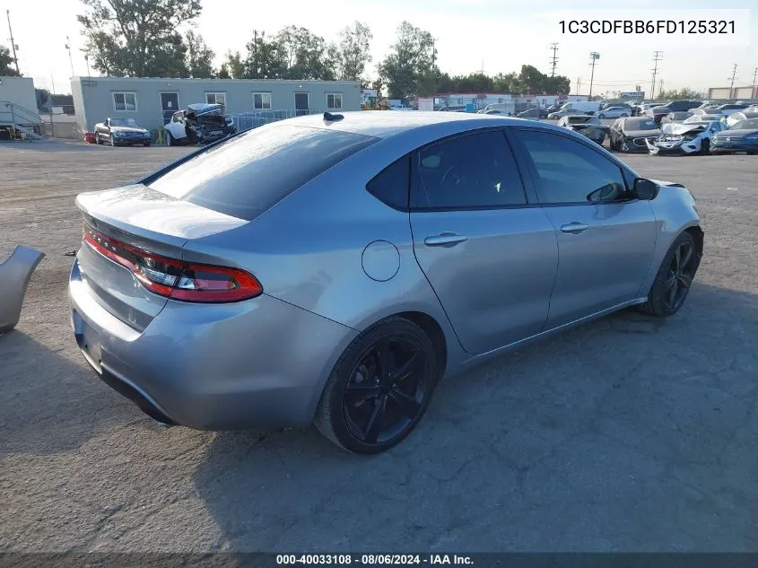 1C3CDFBB6FD125321 2015 Dodge Dart Sxt