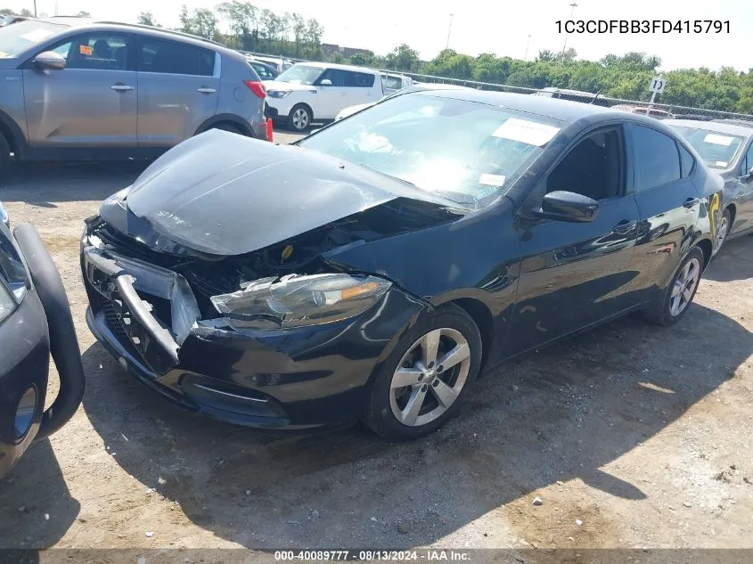 2015 Dodge Dart Sxt VIN: 1C3CDFBB3FD415791 Lot: 40089777